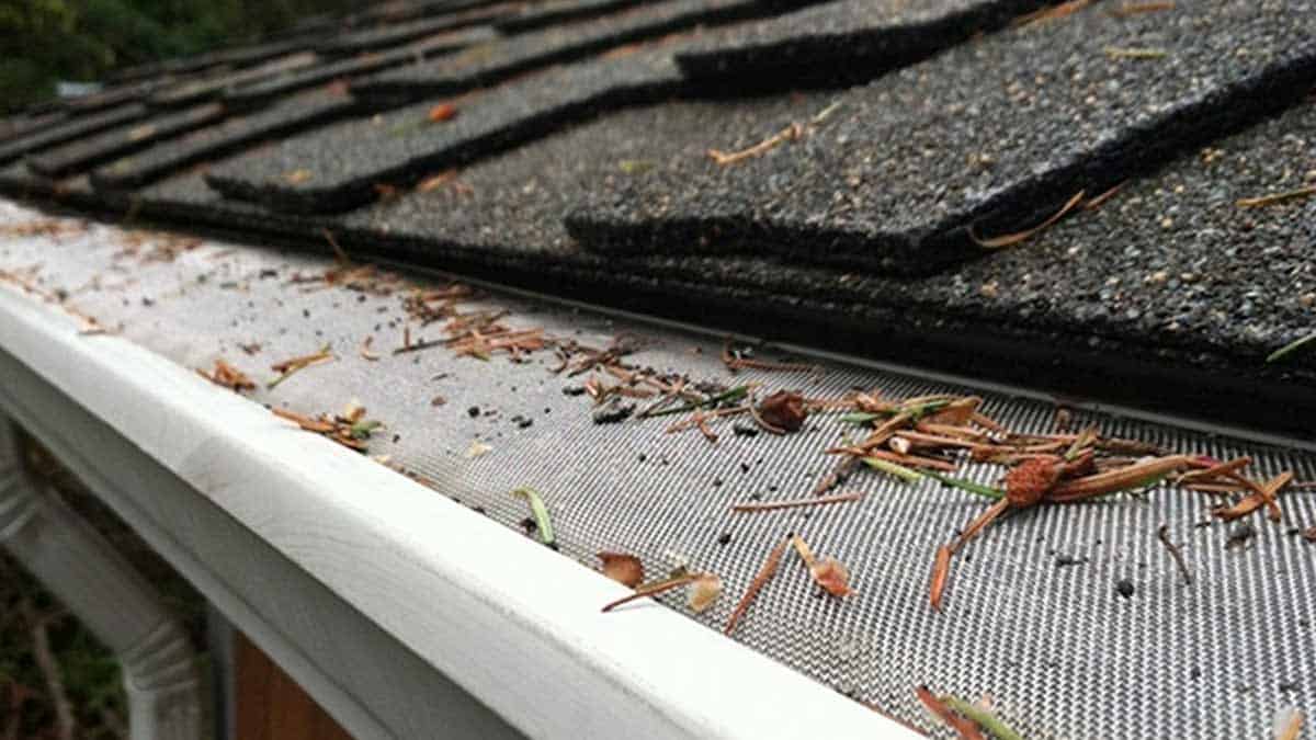 Leaf guard installation by All Pro Roofing